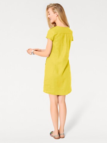 Robe-chemise heine en jaune