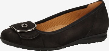 GABOR Ballet Flats in Black: front