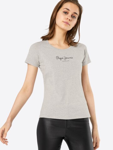 T-shirt 'NEW VIRGINIA' Pepe Jeans en gris : devant