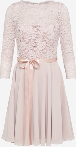 Robe de cocktail SWING en rose : devant