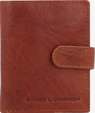 Spikes & Sparrow Wallet in Brown: front