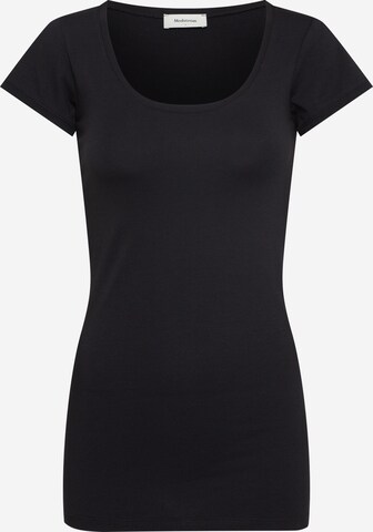 modström - Camiseta 'Trick' en negro: frente