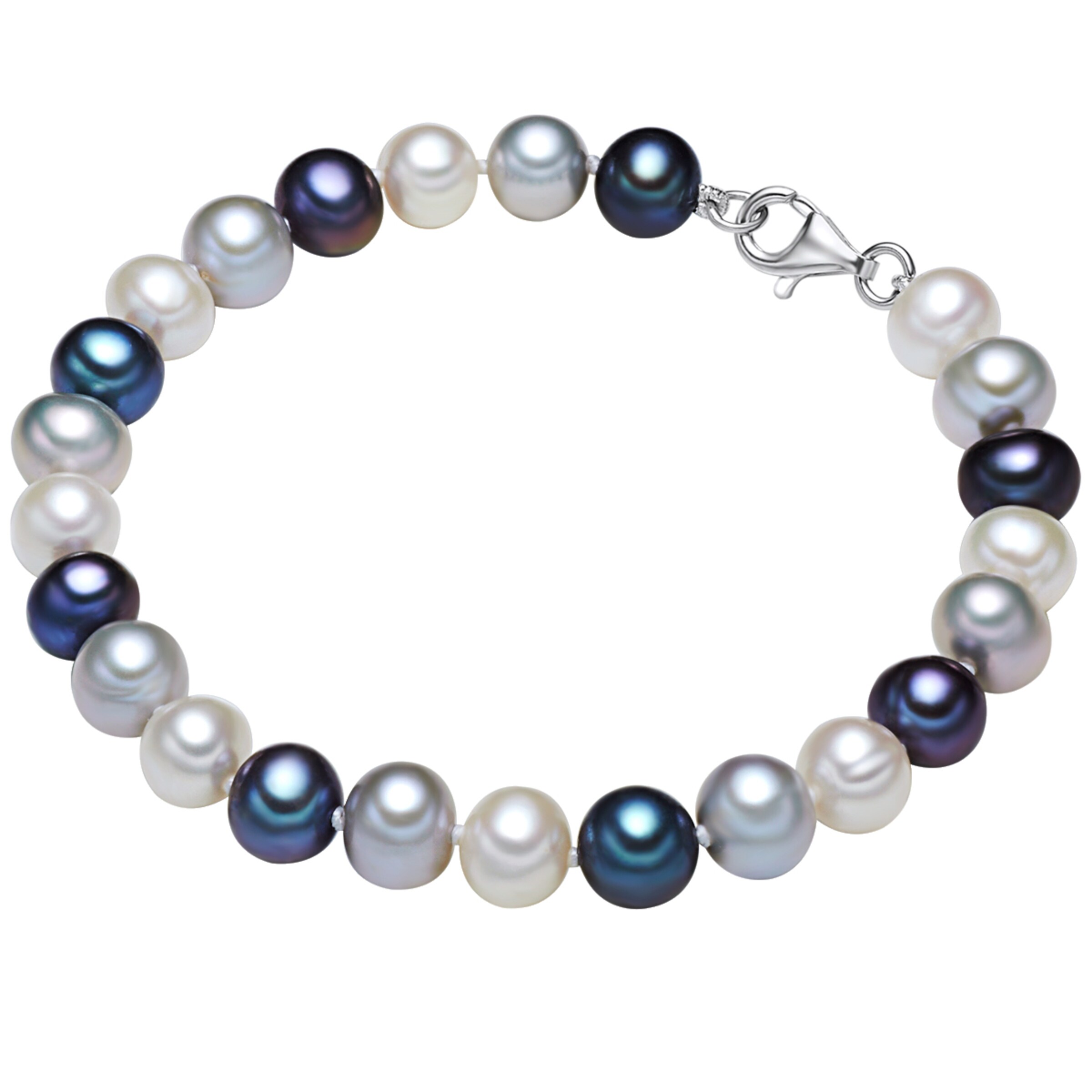 Bracelet Valero Pearls en bleu : devant