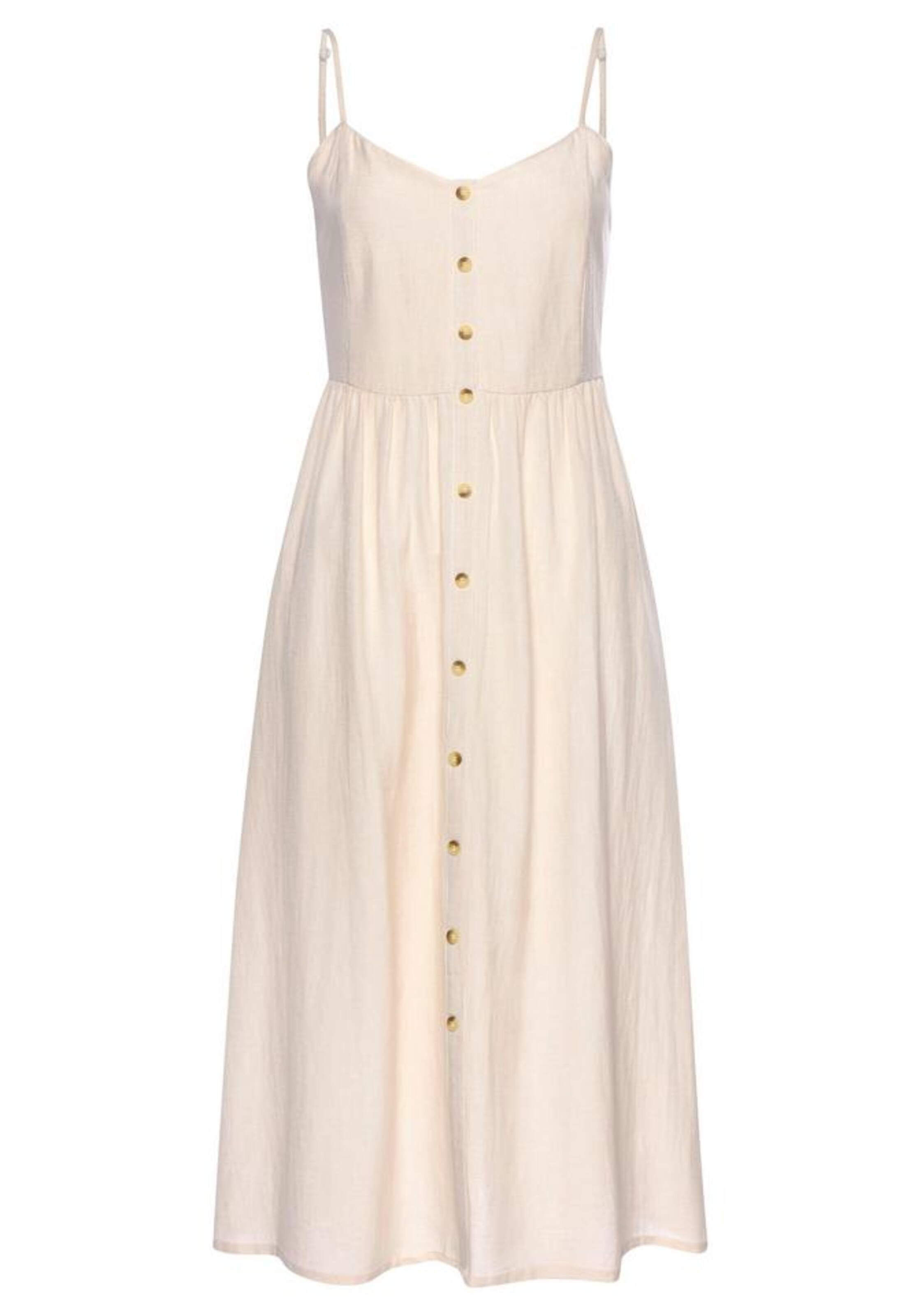 LASCANA Sommerkleid in Beige: Vorderseite