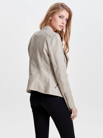 ONLY Kunstlederjacke 'Ava' in Beige