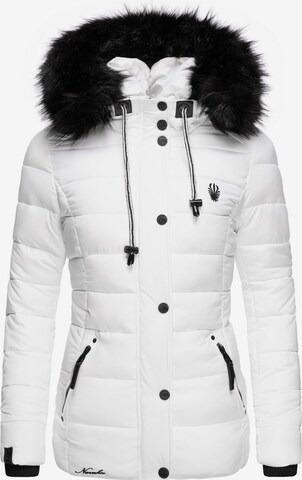 NAVAHOO Winter Jacket 'Zuckerbiene' in White: front