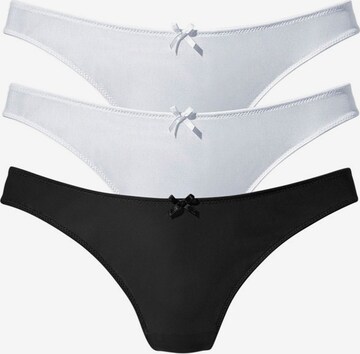 PETITE FLEUR - Tanga em preto: frente