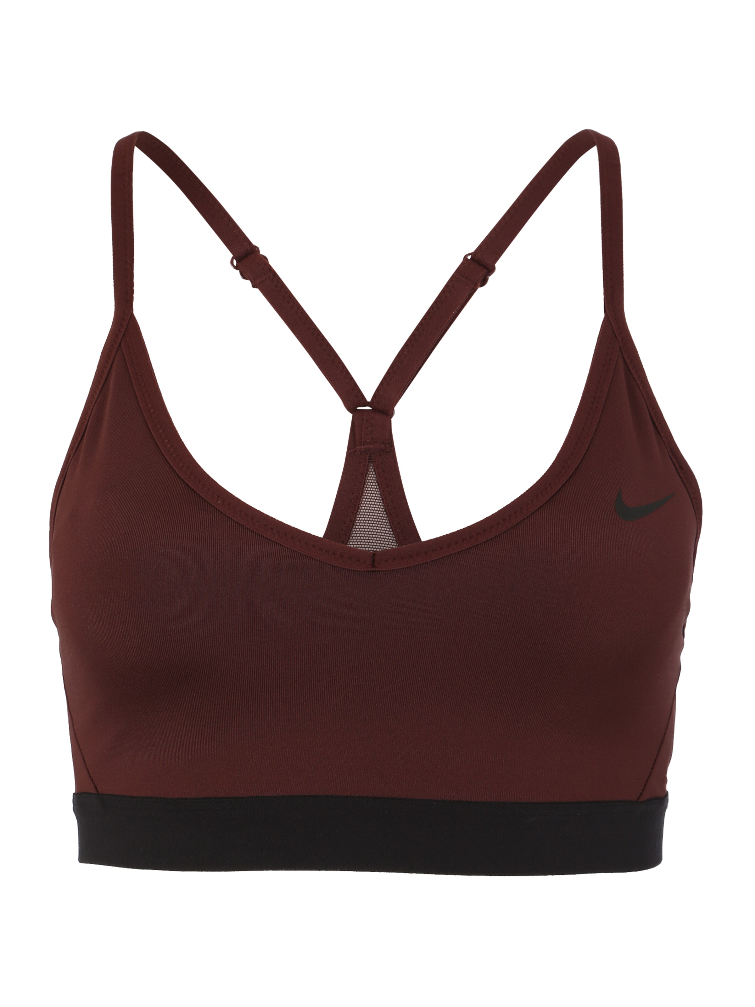 NIKE - Sport bh 'INDY' in de kleur Wijnrood