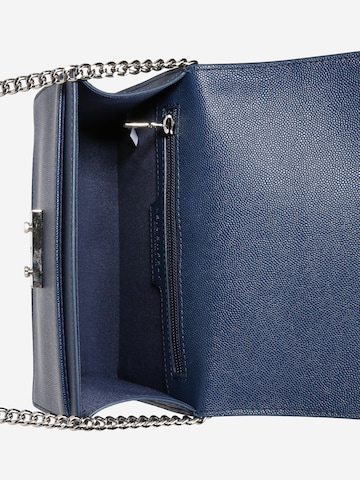 Seidenfelt Manufaktur - Bolso de hombro 'ROROS' en azul: arriba