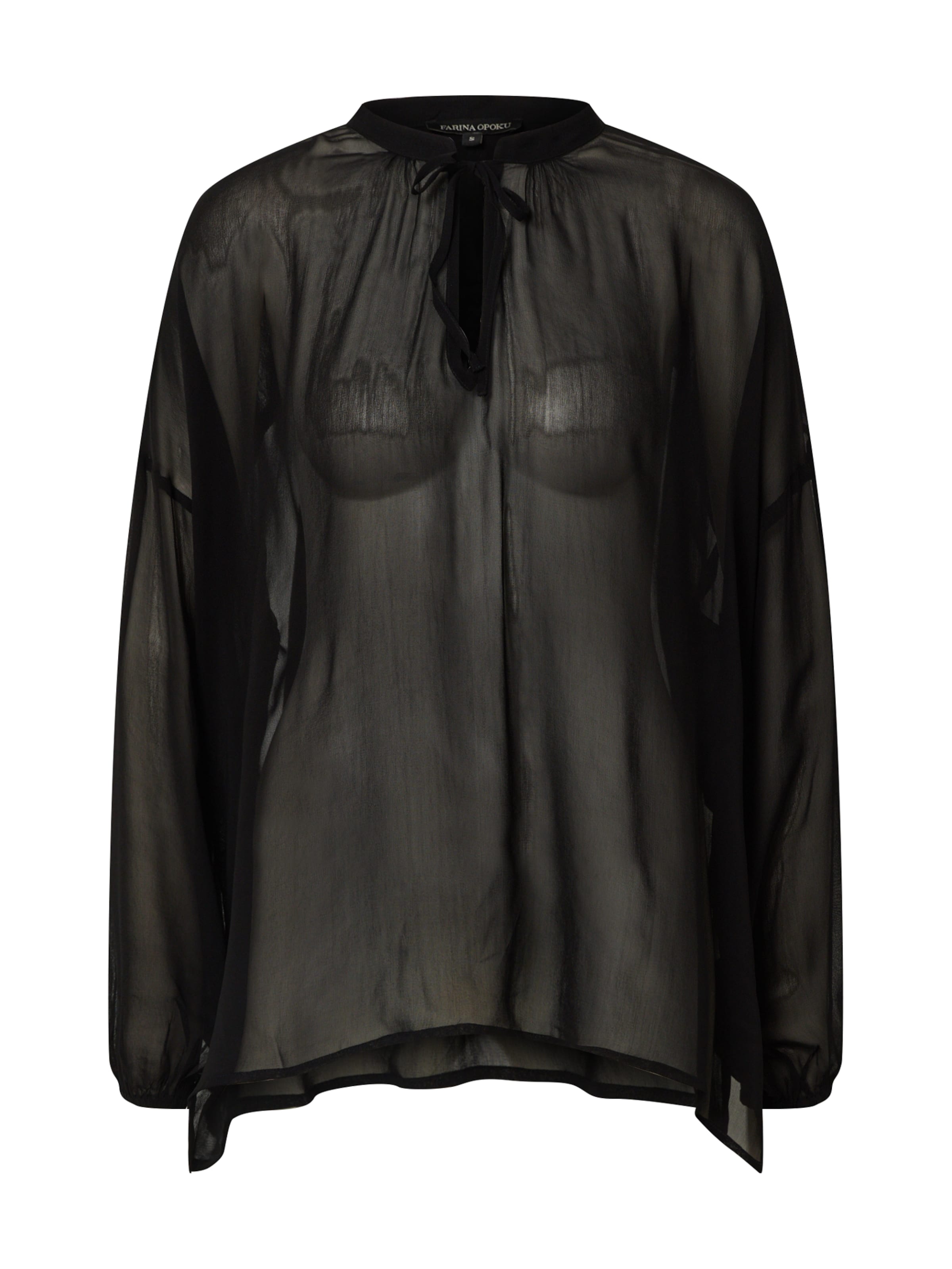 Farina Opoku Bluzka 'Lorina' w kolorze czarny: przód