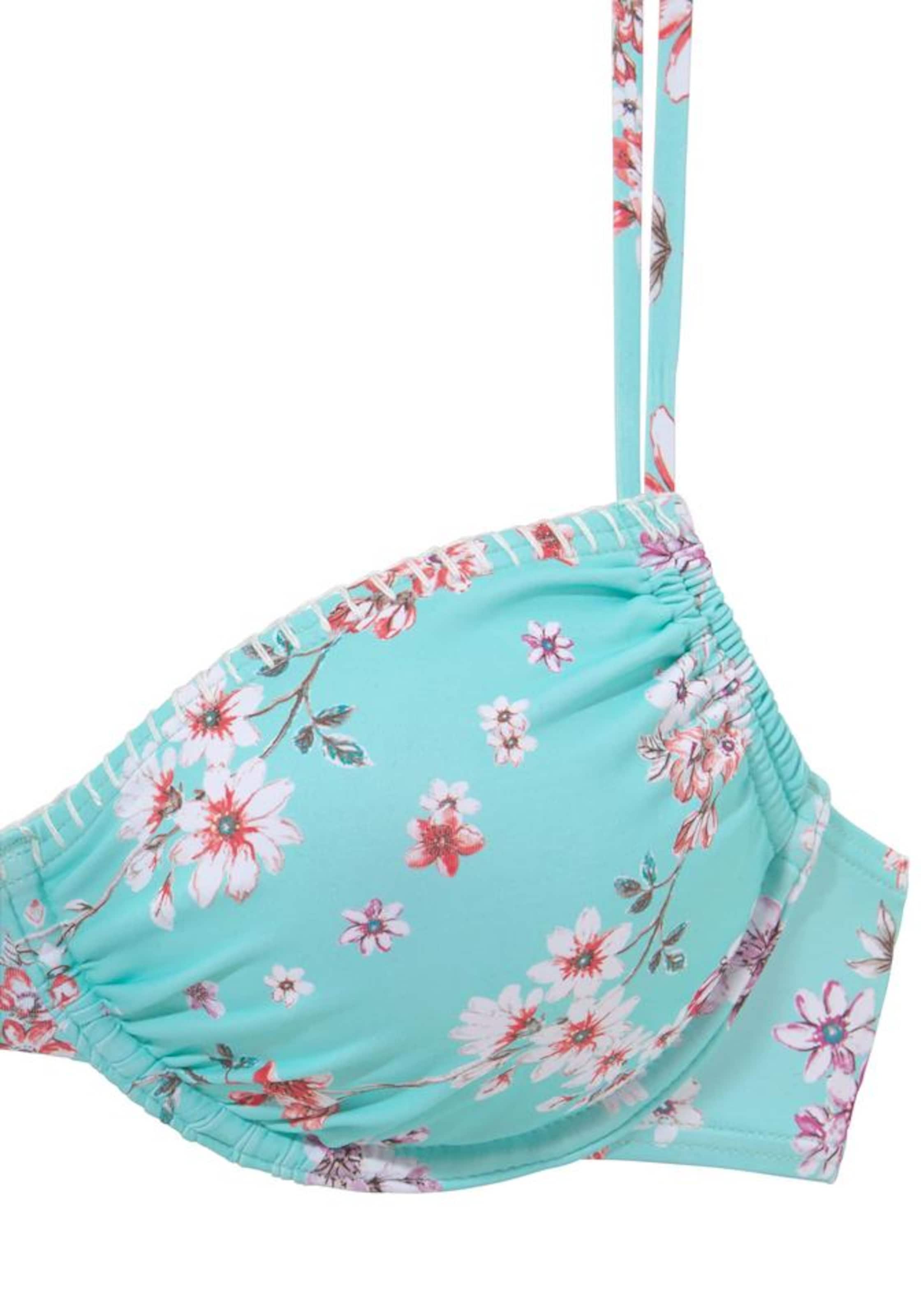 SUNSEEKER T-shirt Bikinitop 'Ditsy' in Blauw