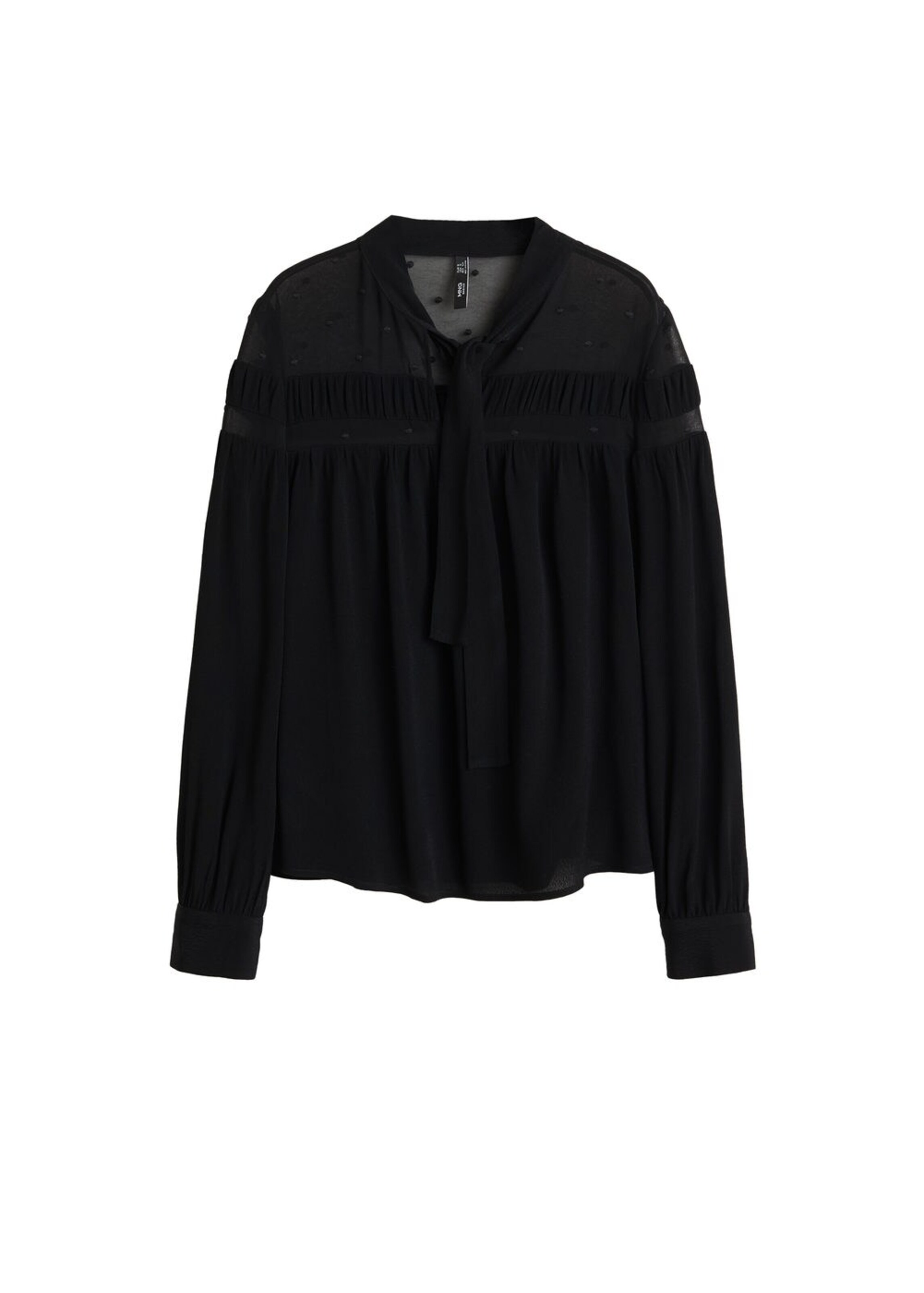 MANGO - Bluse 'Brera' in schwarz