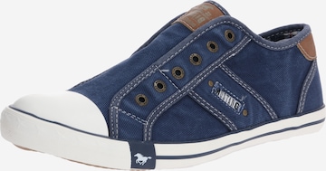 MUSTANG Slip-on obuv - Modrá: predná strana