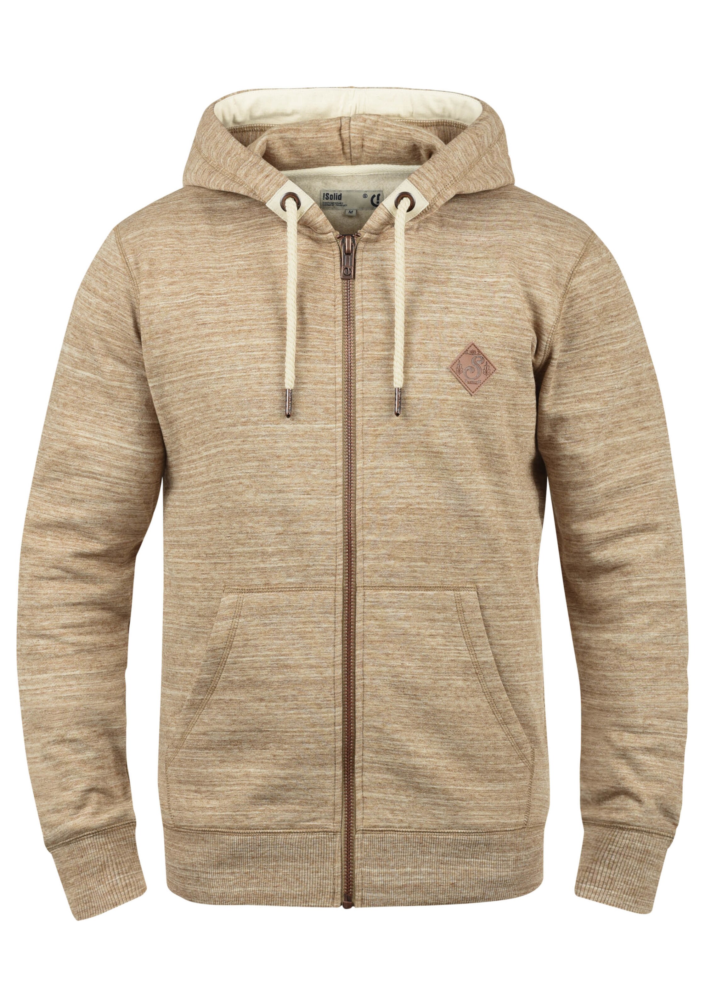 !Solid Sweatjacke 'Craig' in Beige: Vorderseite