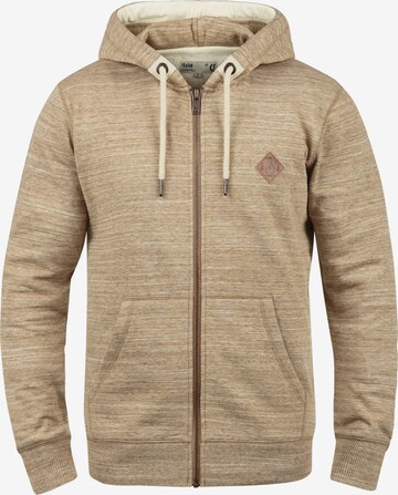 !Solid Zip-Up Hoodie 'Craig' in Beige: front