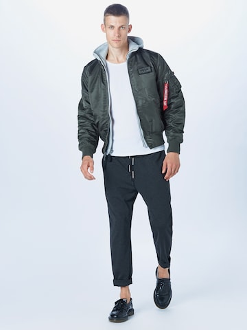 ALPHA INDUSTRIES Between-season jacket 'MA-1 D-Tec' in Grey