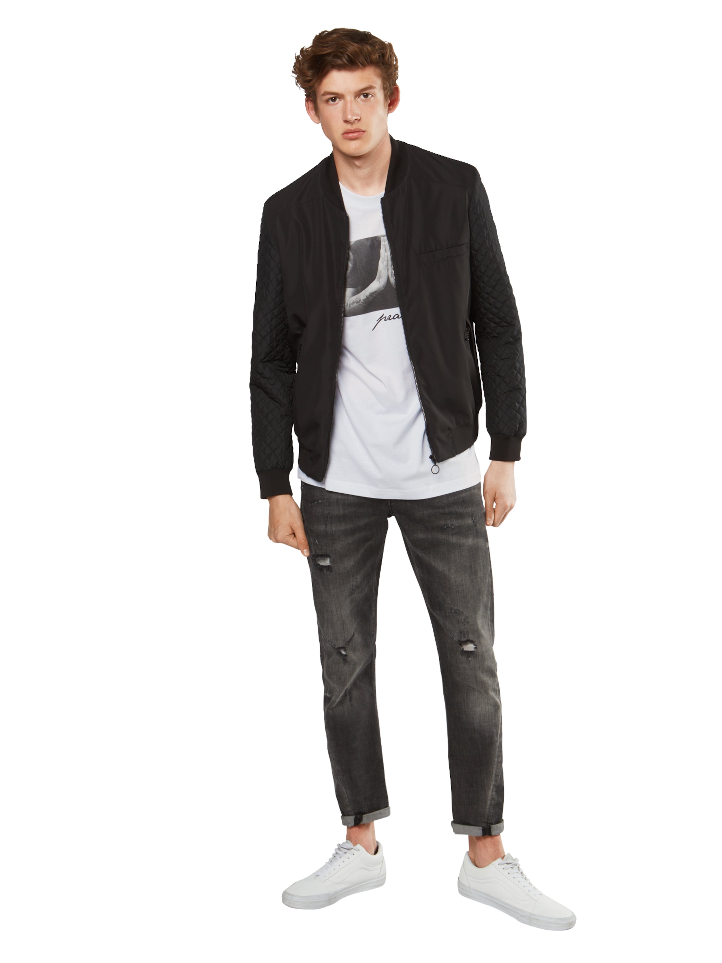 Maglietta 'Pray' di Mister Tee in bianco