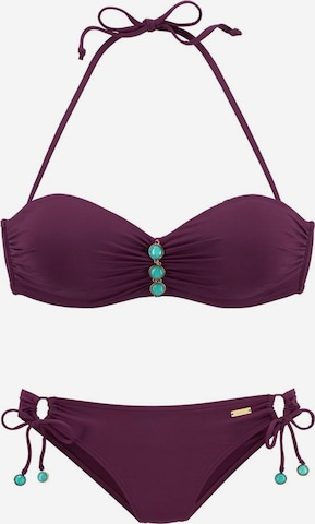 Bikini LASCANA en violet : devant
