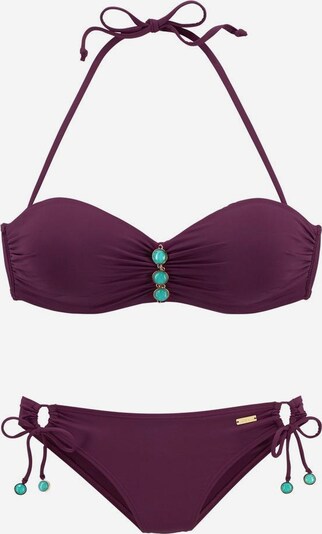 LASCANA Bikini en aubergine, Vue avec produit