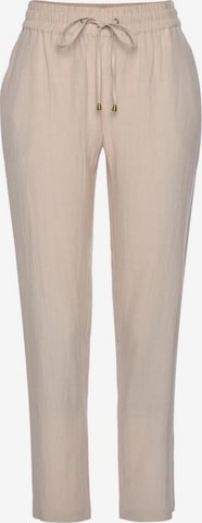 LASCANA Regular Broek in Beige: voorkant