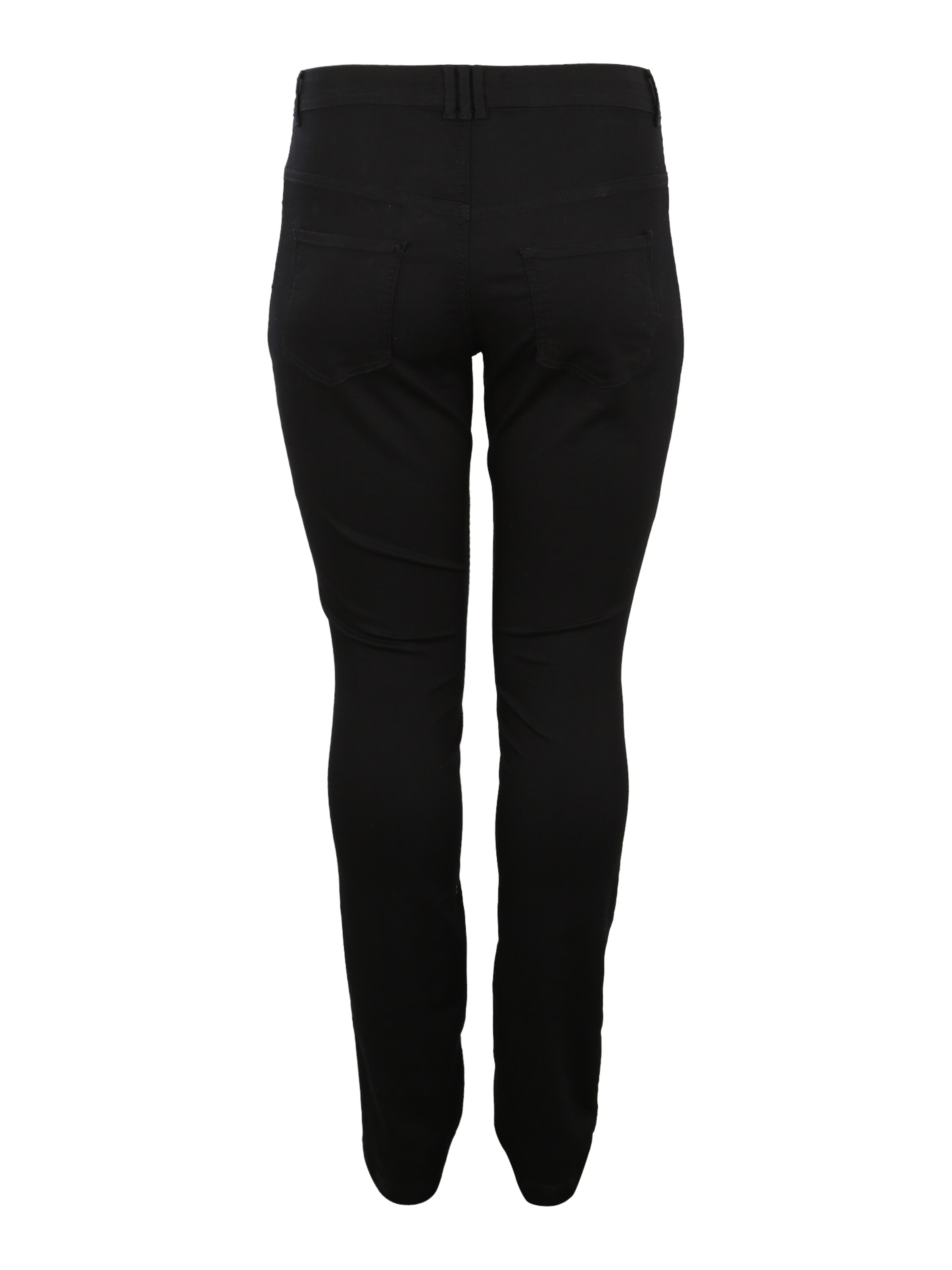 Zizzi Slimfit Jeansy 'Nille' w kolorze czarny: tył