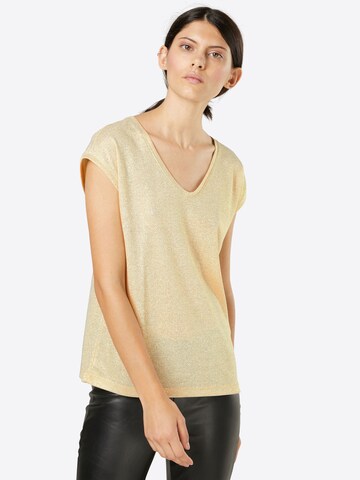 ONLY T-Shirt 'Onlsilvery' in Beige: predná strana