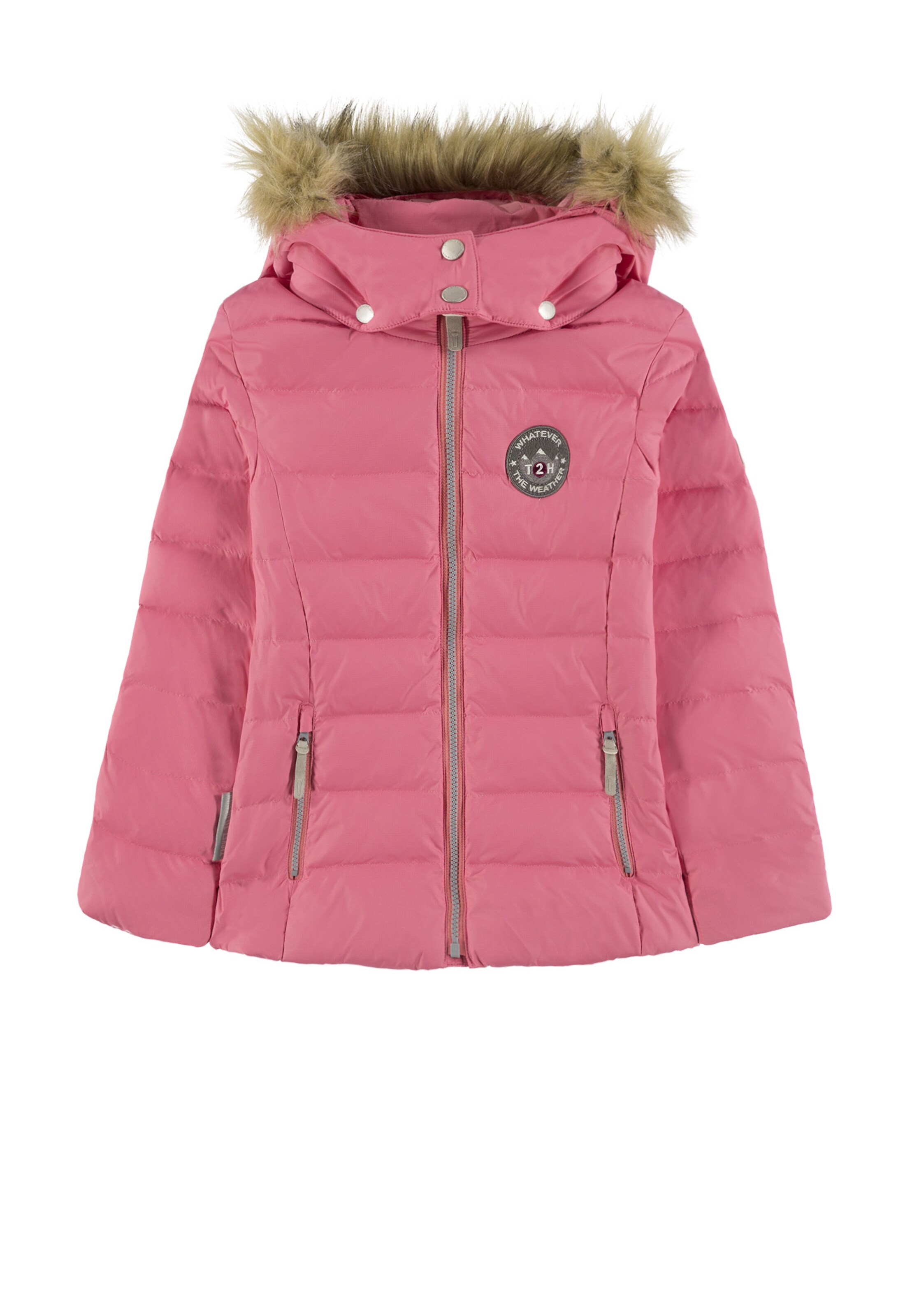 Geacă de iarnă 'Maya' de la TICKET TO HEAVEN pe roz: față
