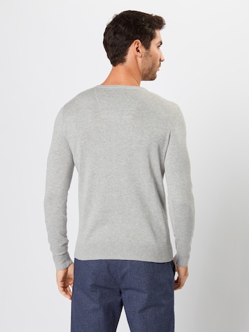 Coupe regular Pull-over TOM TAILOR en gris : derrière