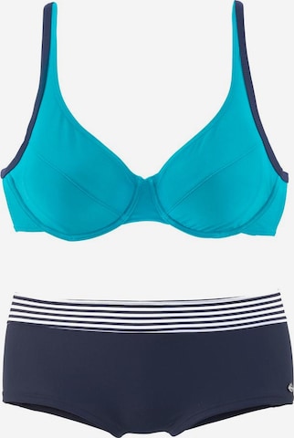 s.Oliver T-Shirt Bügel-Bikini in Blau: predná strana