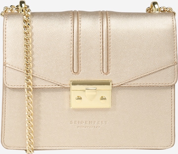 Seidenfelt Manufaktur Чанта с презрамки в злато: отпред