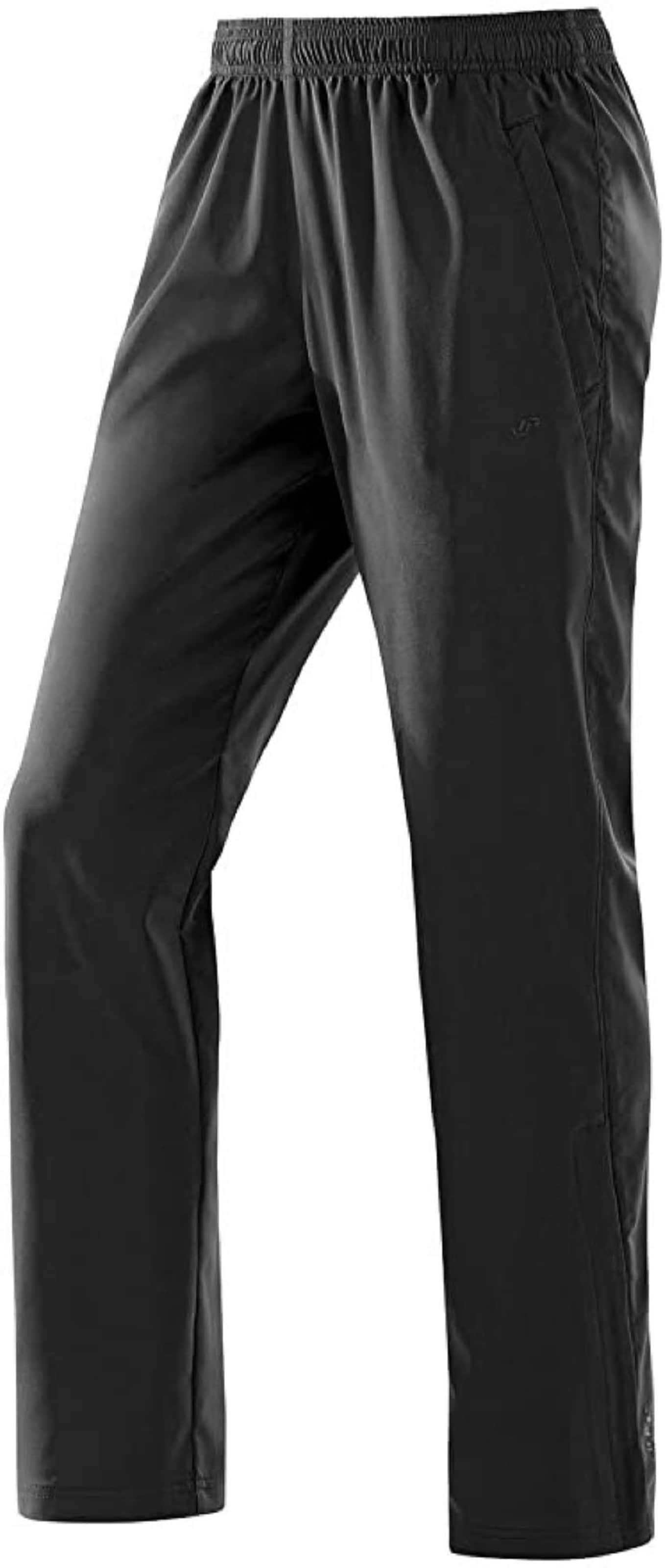 JOY SPORTSWEAR Tapered Workout Pants 'Niels' in Black: front