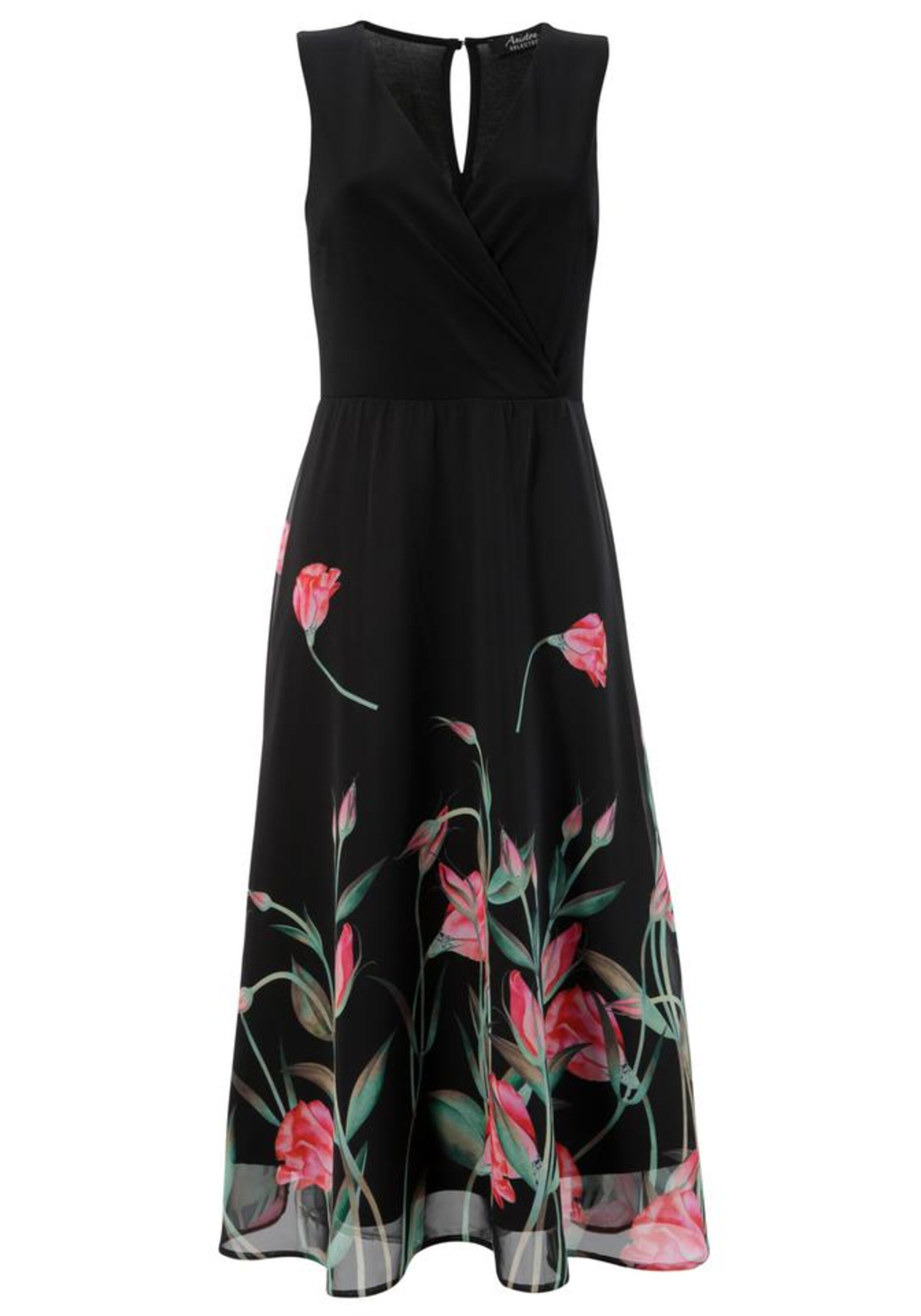 Aniston SELECTED Sommerkleid in Schwarz: Vorderseite
