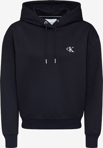 Calvin Klein Jeans Sweatshirt in Zwart: voorkant