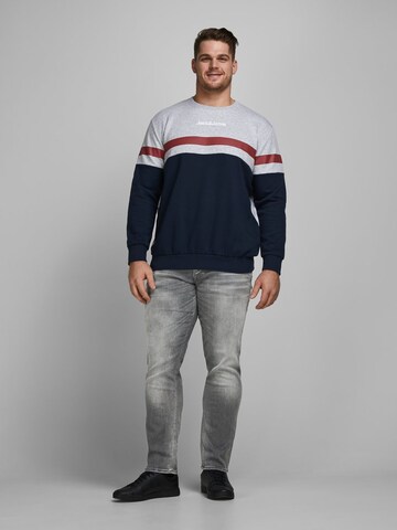 Jack & Jones Plus Slimfit Jeans 'Tim Original Jos 183' in Grau