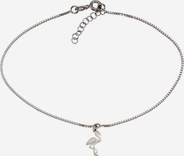 FIRETTI Foot Jewelry 'Flamingo' in Silver: front
