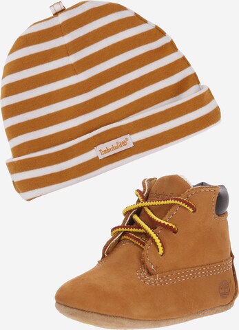 Pantoufle TIMBERLAND en marron : devant