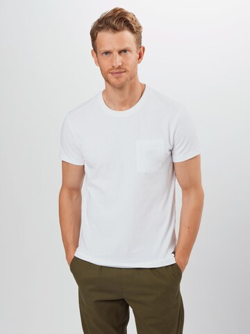Superdry Regular fit Shirt 'Denim Goods' in Wit: voorkant