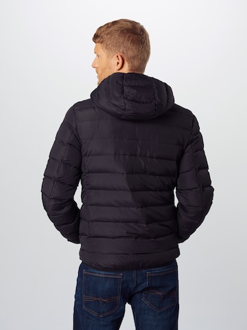 BRAVE SOUL Between-Season Jacket 'Grantplain' in Black: back