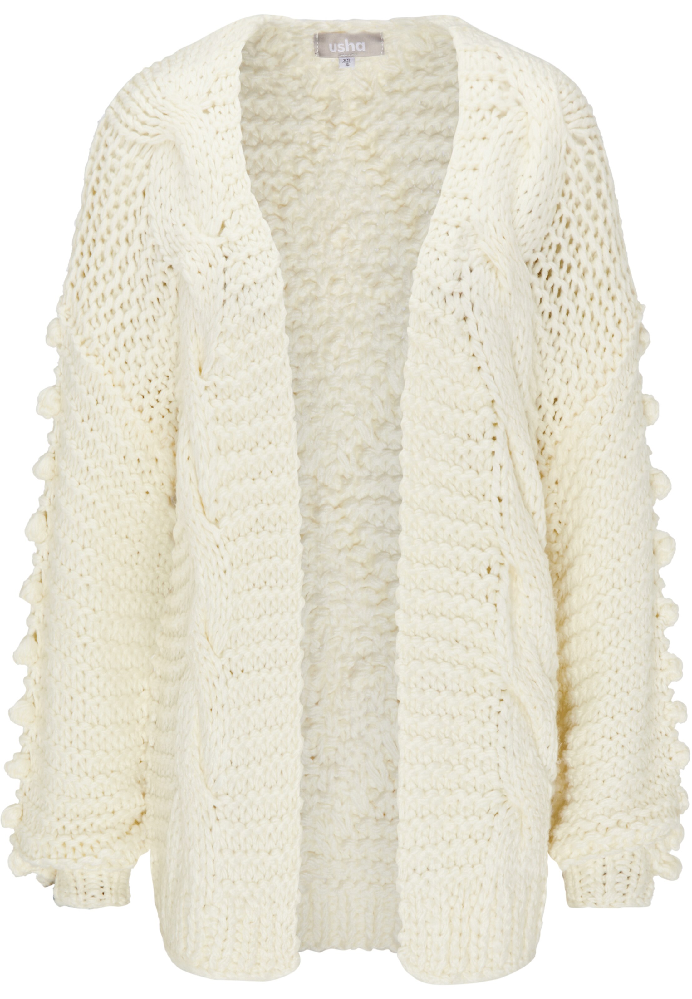 Usha - Trui in de kleur Beige gemêleerd