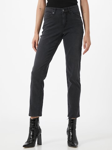 MAC Slimfit Jeans 'Melanie' in Zwart: voorkant