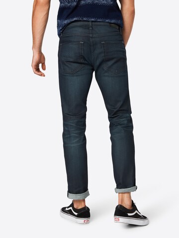 JACK & JONES - Slimfit Vaquero 'Tim' en azul: atrás