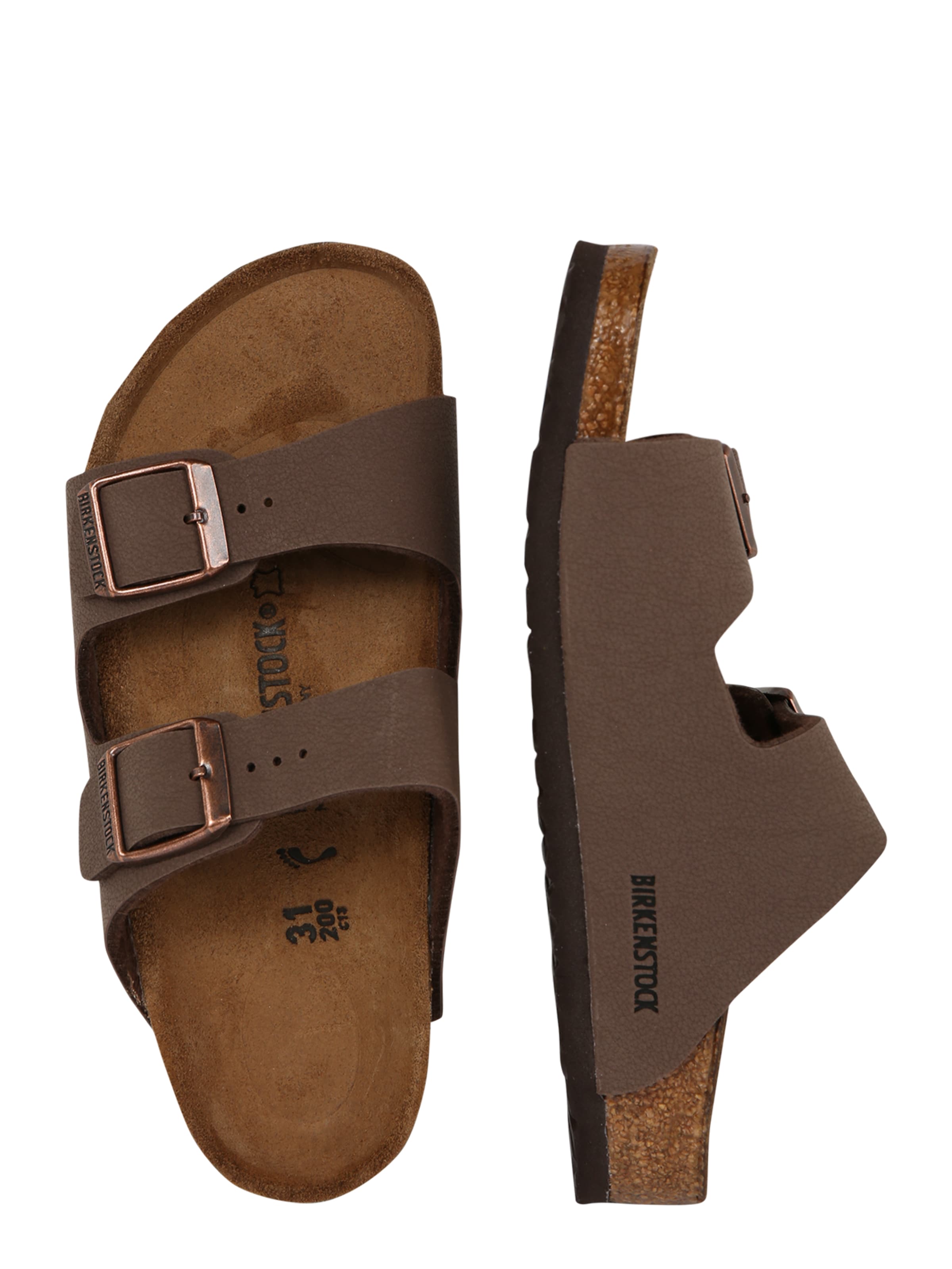 BIRKENSTOCK Buty otwarte 'Arizona' w kolorze brązowy: bok