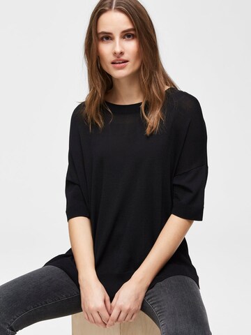 T-shirt 'Wille' SELECTED FEMME en noir