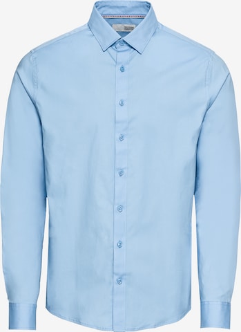 !Solid - Ajuste regular Camisa 'Shirt - Tyler LS' en azul: frente