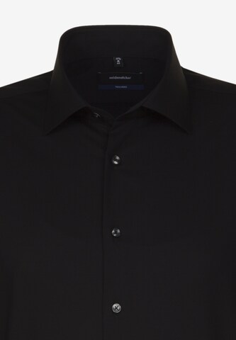 SEIDENSTICKER Slim fit Business Shirt 'Tailored' in Black