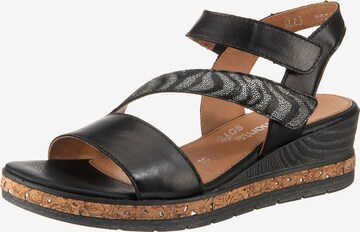 REMONTE Sandals in Black: front