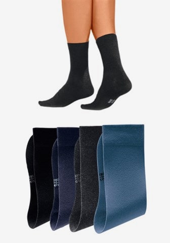 H.I.S Socks in Blue: front