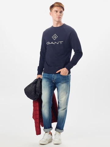 GANT Regular fit Sweatshirt 'Lock Up' in Blauw