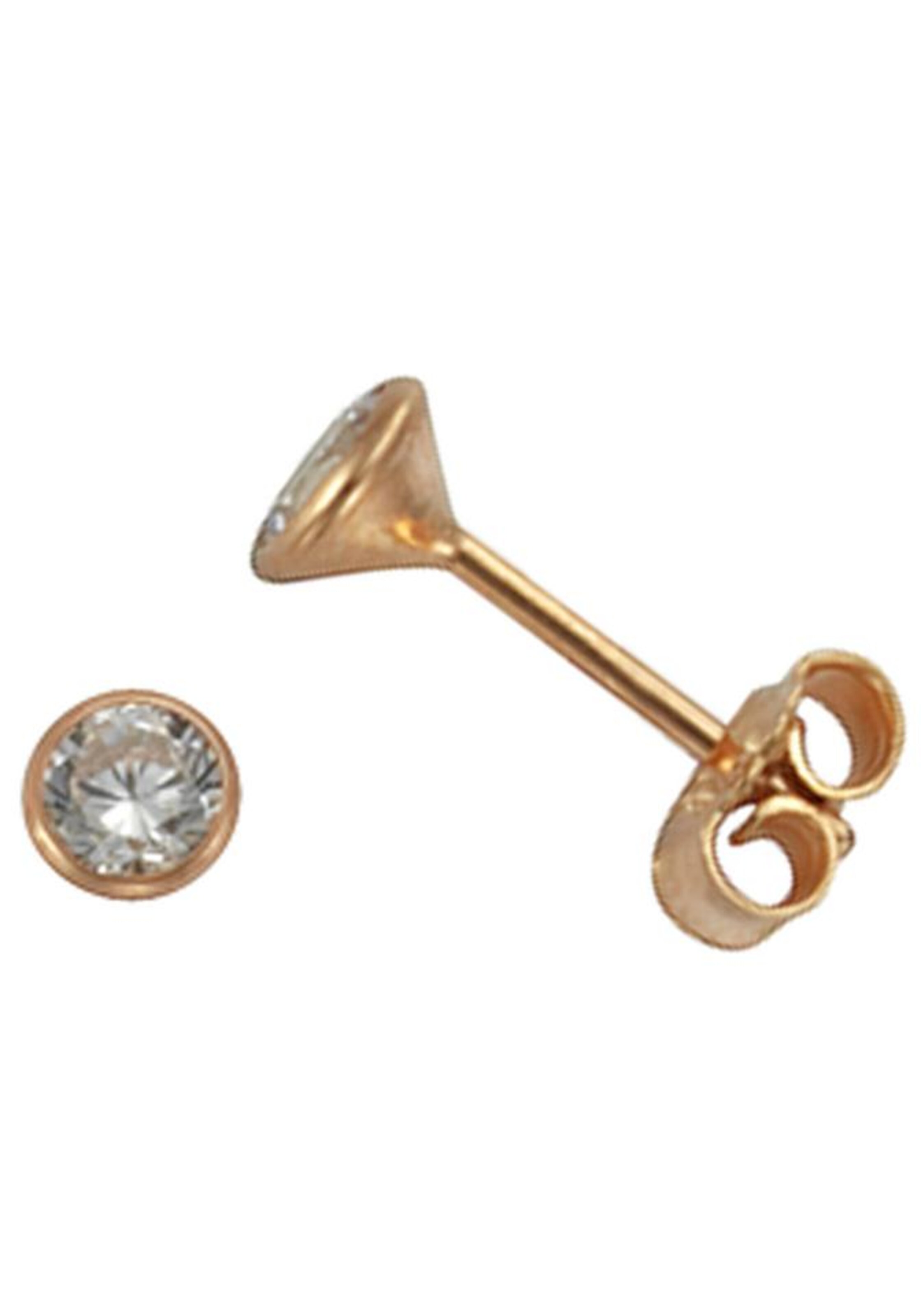 FIRETTI Ohrstecker in Gold: Vorderseite