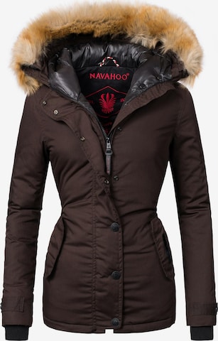 NAVAHOO Winter Jacket 'Laura' in Brown: front